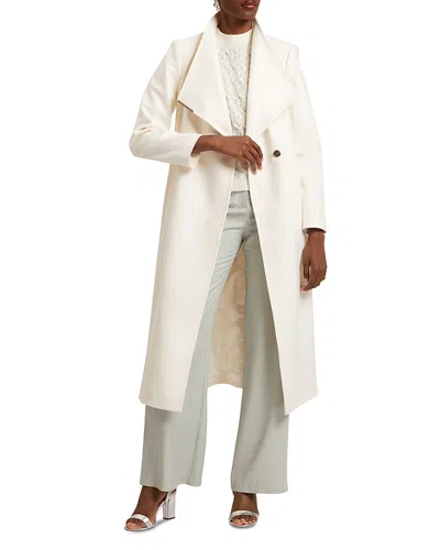 Ted Baker Rosell Wool Blend Wrap Coat In Brown