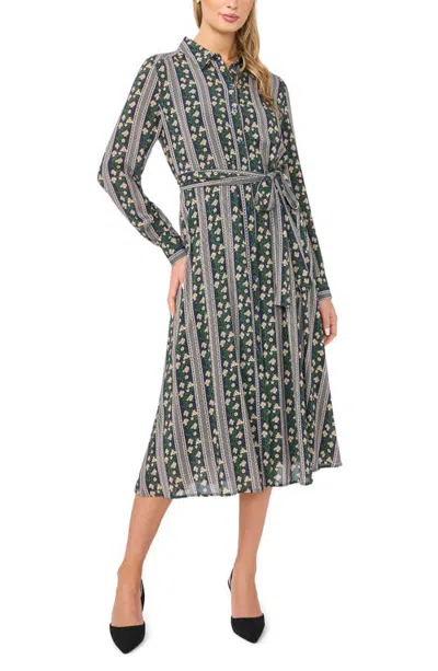 Ted Baker Sloan Long Sleeve Midi Shirtdress In Gray