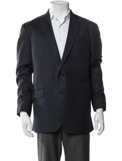 Pre-owned Ted Baker Wool Blazer In Blue
