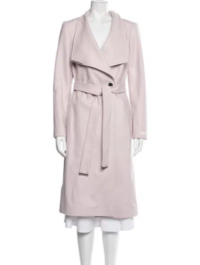 Pre-owned Ted Baker Wool Coat In Pink