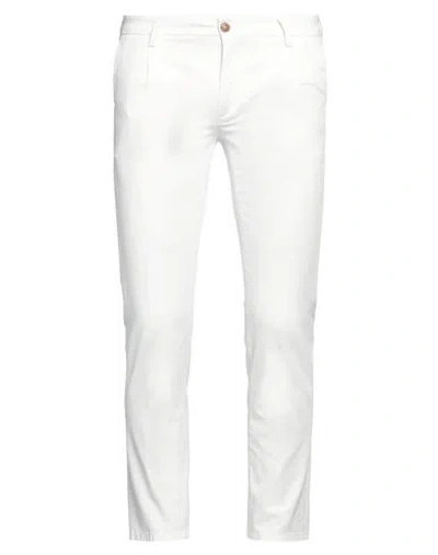 Teleria Zed Man Pants White Size 30 Linen, Cotton, Elastane