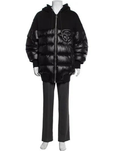 Pre-owned Telfar Puffer Coat In Black
