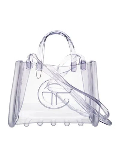 Pre-owned Telfar Pvc Meliisa X Shopper In Purple