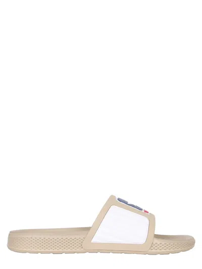 Telfar Rubber Slide Sandals In Beige