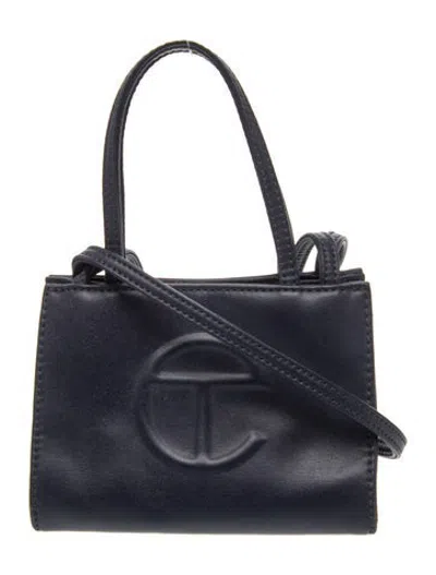 Pre-owned Telfar Vegan Leather Shopper Small In Blue