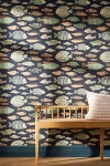 Tempaper & Co. Marine Fish Peel-and-stick Wallpaper In Black