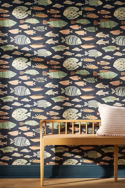Tempaper & Co. Marine Fish Peel-and-stick Wallpaper
