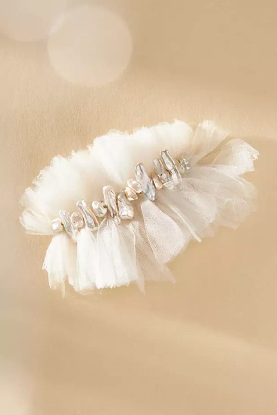 Tempête Keishi Pearl Comb In White