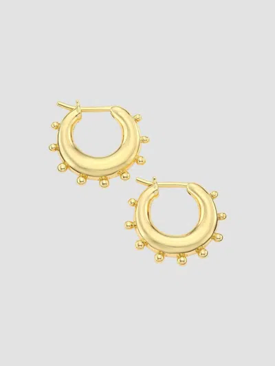Temple St Clair Classic Gold 18k Yellow Gold Dangle Hoop Earrings