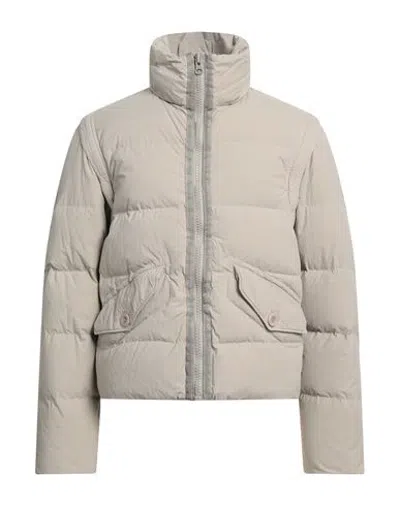 Ten C Man Down Jacket Khaki Size 40 Polyamide In Beige