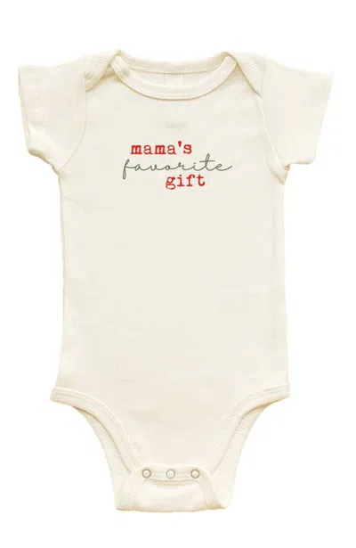 Tenth & Pine Kids'  Mama's Favorite Gift Organic Baby Bodysuit In Neutral