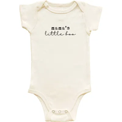 Tenth & Pine Kids'  Mama's Little Boo Organic Baby Bodysuit In Neutral