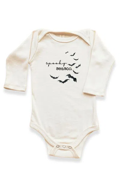Tenth & Pine Kids'  Spooky Season Organic Bodysuit Long Sleeve In Pink