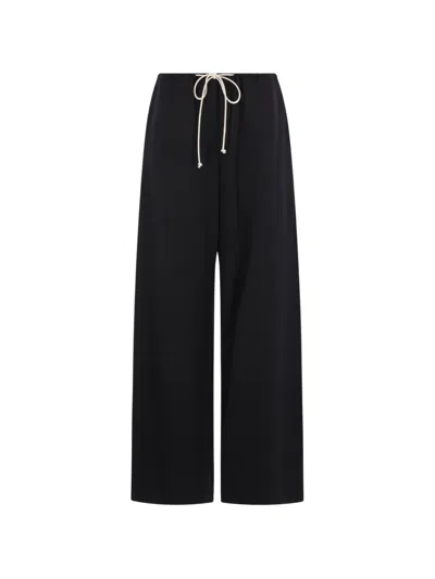 Ter Et Bantine Wide-leg Drawstring Trousers In Black