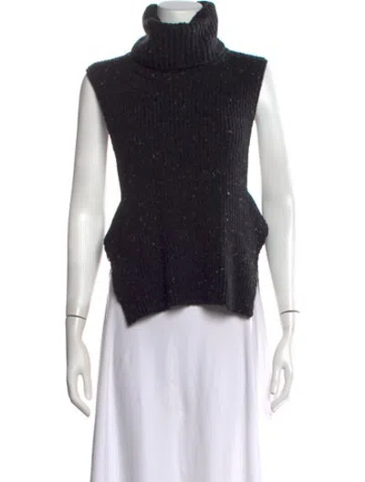 Pre-owned Ter Et Bantine Wool Patterned Sweater In Black