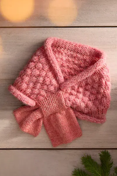Terrain Alpaca Knit Neck Wrap In Orange