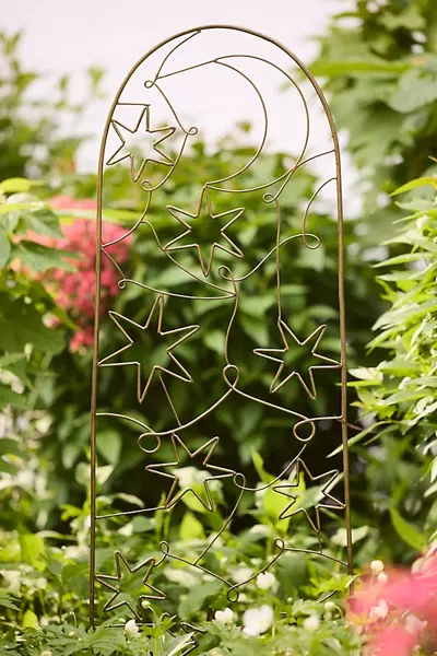Terrain Antique Brass Astrological Trellis In Gold