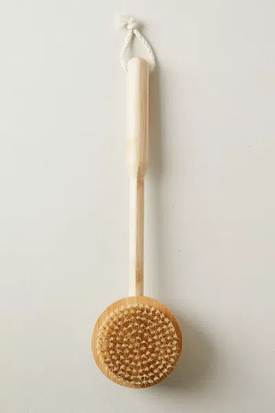 Terrain Bamboo Massager Brush In Multicolor