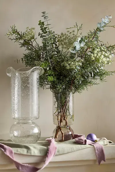 Terrain Blown Glass Bulb Vase In Transparent