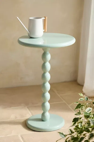 Terrain Bobbin Lacquered Side Table In Green