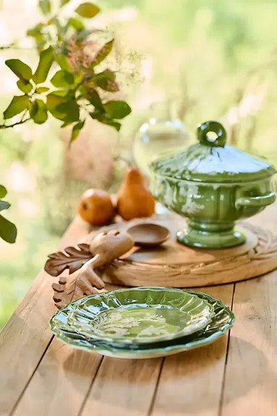Terrain Botanical Silhouette Side Plate In Green