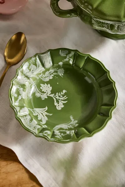 Terrain Botanical Silhouette Soup Bowl In Green