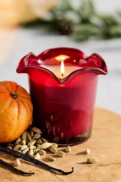 Terrain Botaniculture Winter Morning Candle In Red