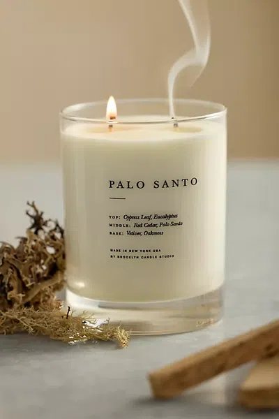 Terrain Brooklyn Candle Studio Palo Santo Candle In White