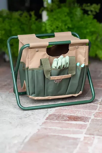 Terrain Canvas Carry-all Garden Stool In Green