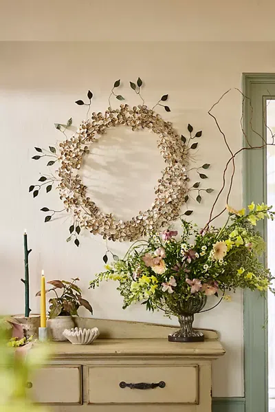 Terrain Dogwood Blossom Iron Wreath In Neutral