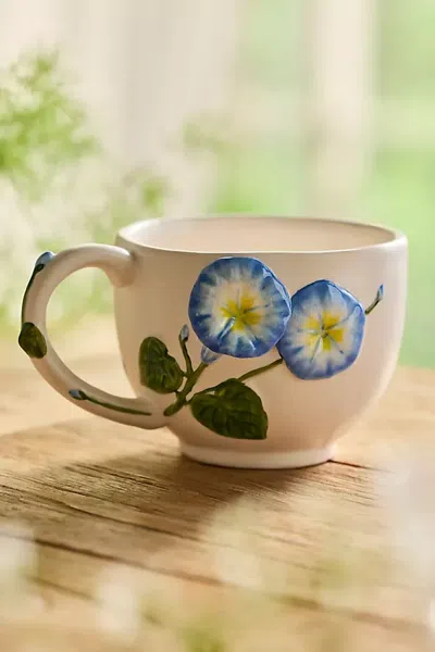 Terrain Flower Of The Month Stoneware Mug In Blue