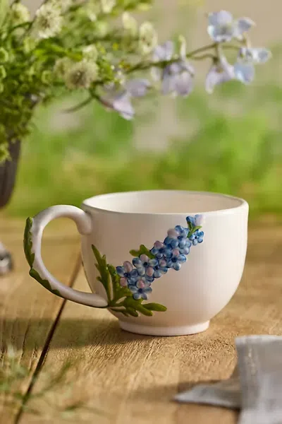 Terrain Flower Of The Month Stoneware Mug In Purple
