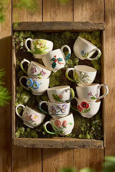 Terrain Flower Of The Month Stoneware Mug In Purple
