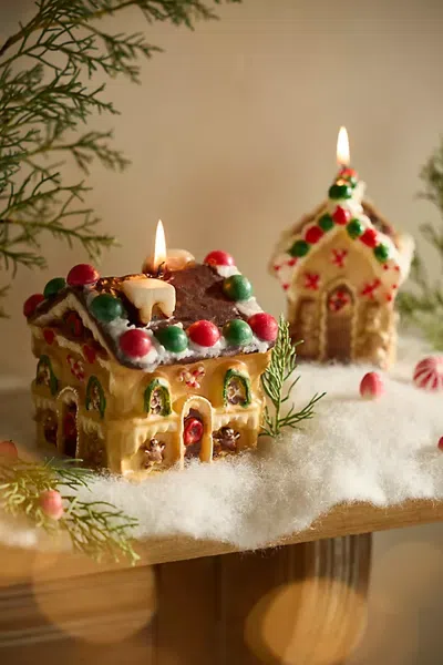 Terrain Gingerbread House Candle In Multi