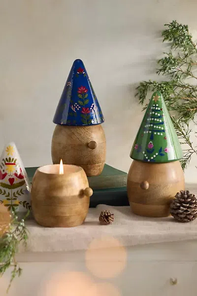 Terrain Gnome Candle In Brown