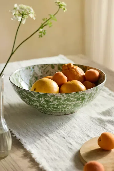 Terrain Green Speckled Serving Bowl
