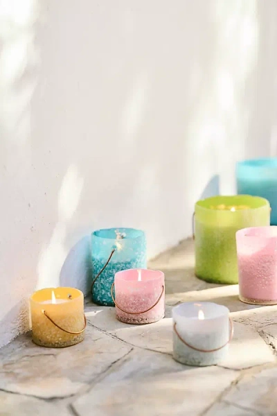 Terrain Hanging Sanded Glass Citronella Candle In Multi