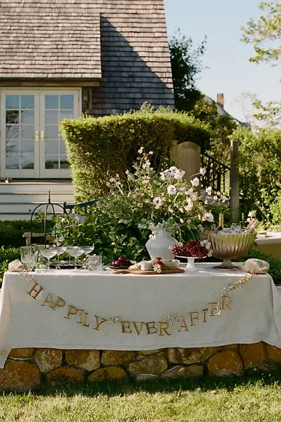 Terrain Happily Ever After Garland In Gold