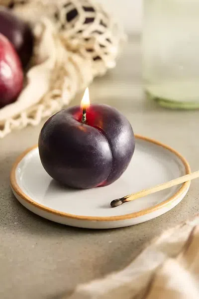 Terrain Happy Organics Plum Beeswax Candle In Multi