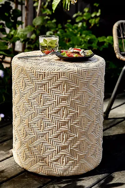 Terrain Havana Cylinder Stool In Brown