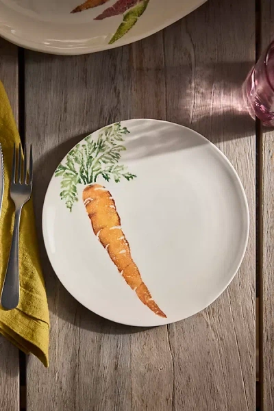 Terrain Heirloom Carrot Ceramic Plate In White