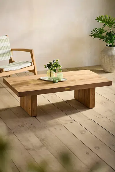 Terrain Horizon Teak Coffee Table In Neutral