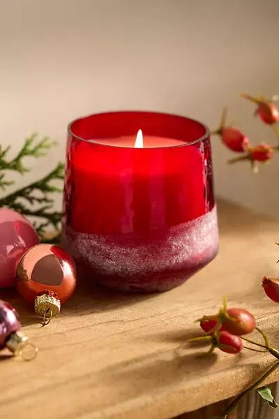 Terrain Illume Sanded Glass Candle, Holiday In Red