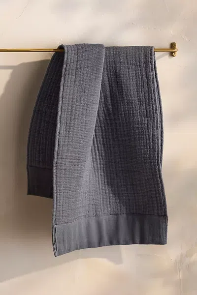 Terrain Inner Pile Organic Cotton Hand Towel In Gray