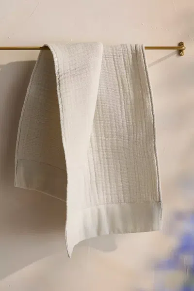 Terrain Inner Pile Organic Cotton Hand Towel In White
