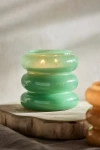 Terrain Linnea Milky Glass Rings Candle In Green