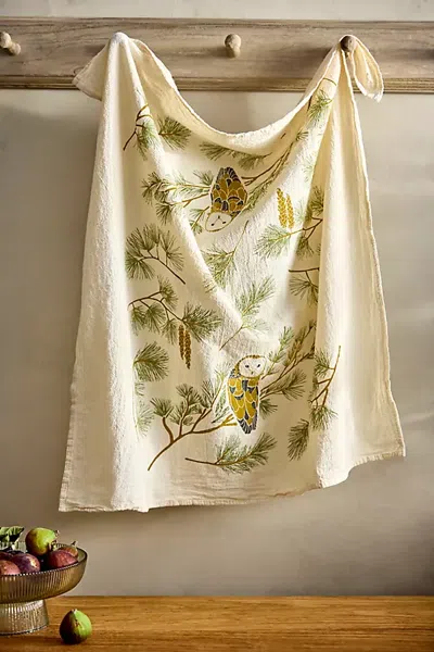 Terrain Night Owl Dish Towel In Neutral