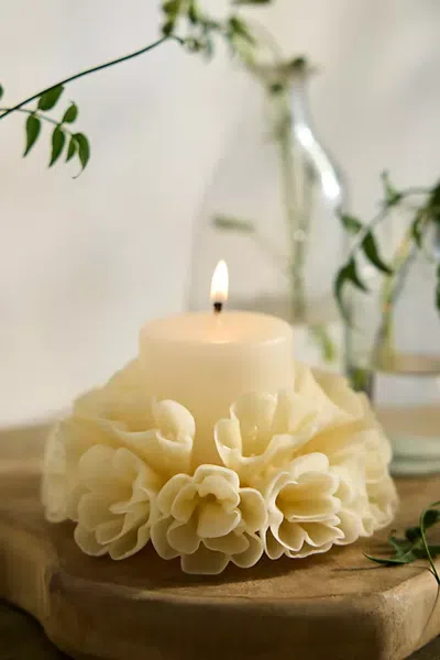 Terrain Oaxacan Floral Marigold Candle In Neutral