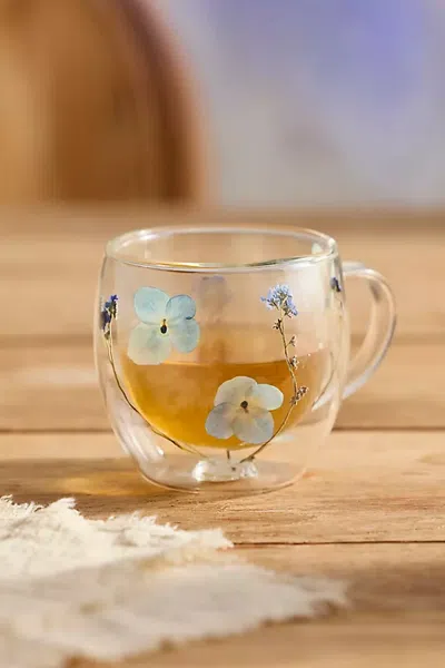 Terrain Pressed Floral Mug In Blue