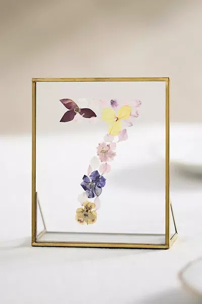 Terrain Pressed Floral Table Number In Multi